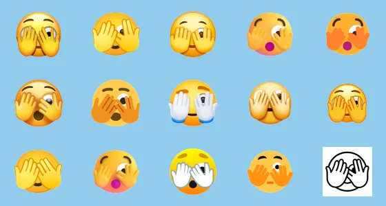 🫣 Face With Peeking Eye Emoji