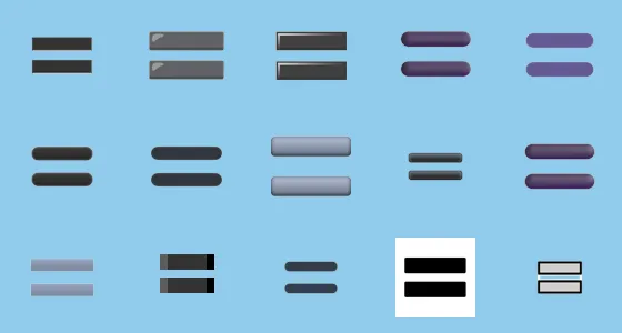 🟰 Heavy Equals Sign Emoji